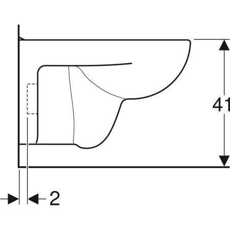 202150000 Подвесной унитаз настенный Белый Geberit  Германия  - Вид №4