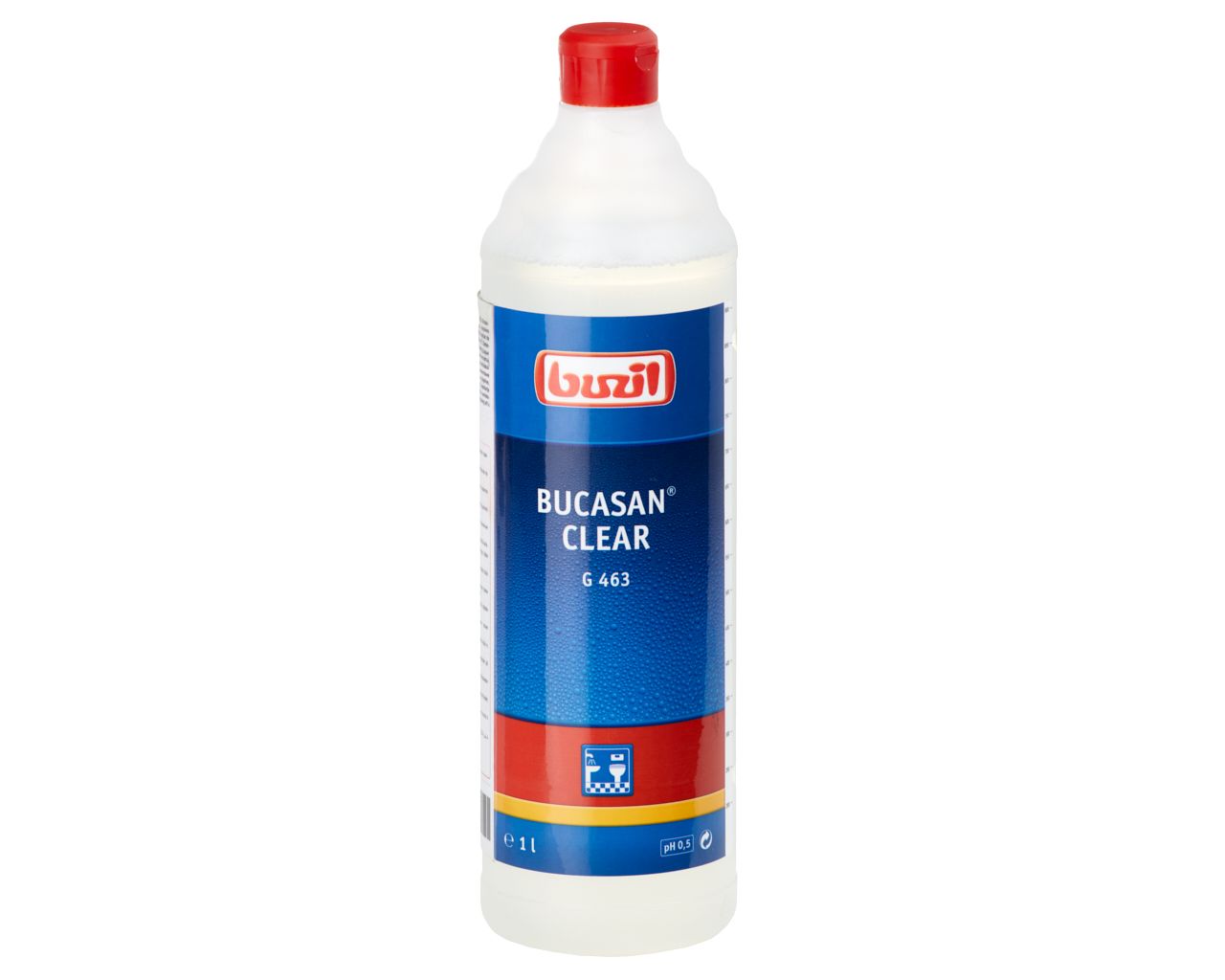 NBL108 G463 Bucasan Clear - средство для ежедневной уборки влажных помещений, флакон 1 л Merida 