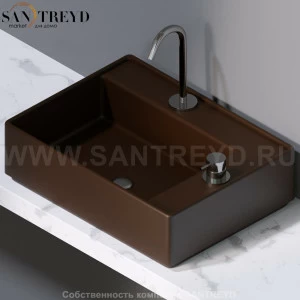 L640107 Накладная раковина на столешницу  прямоугольная A. e T. Italia Fly