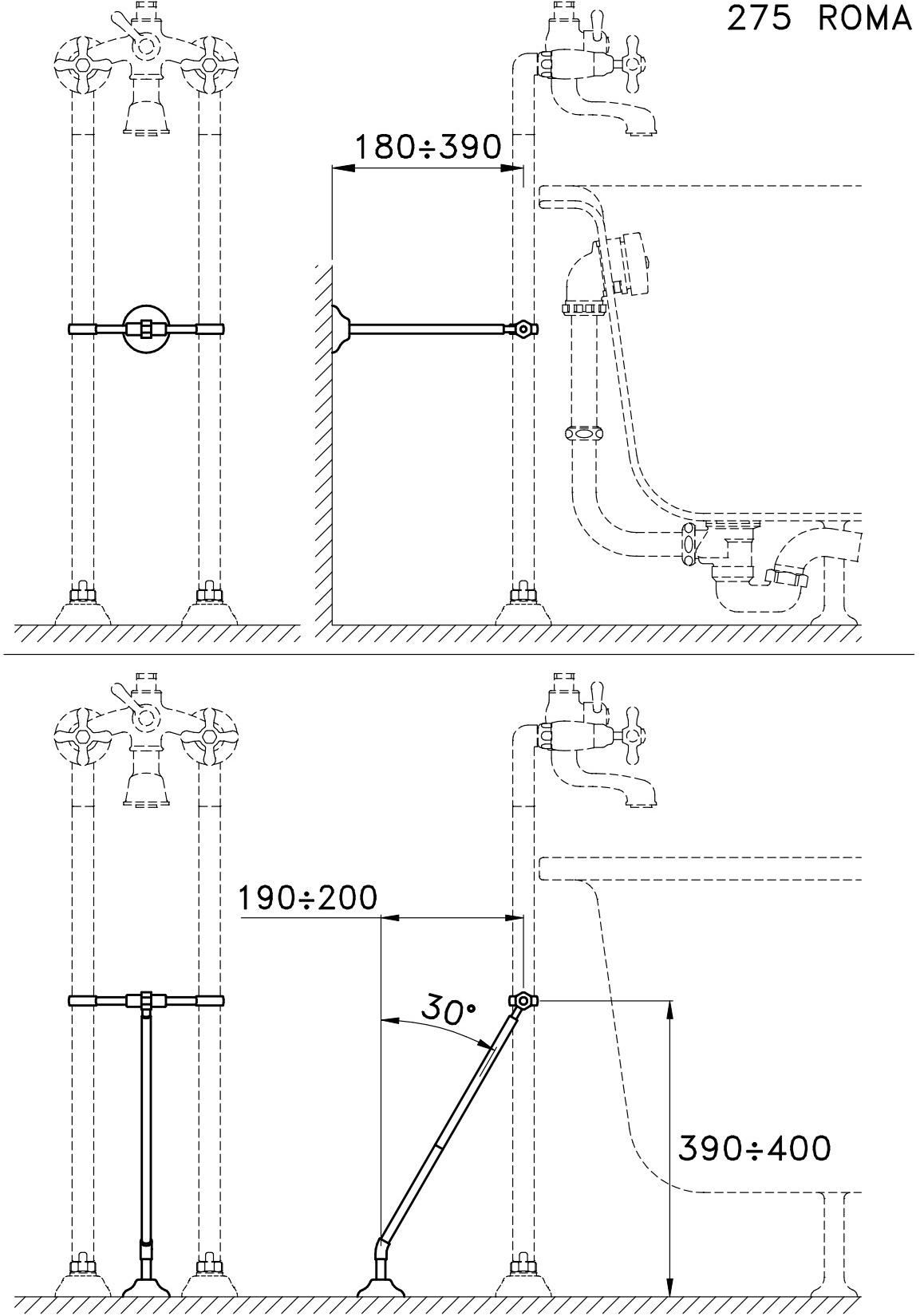 RUBINETTERIE STELLA Система крепления хомута и трубы Roma sun-id-1423895 - Вид №1