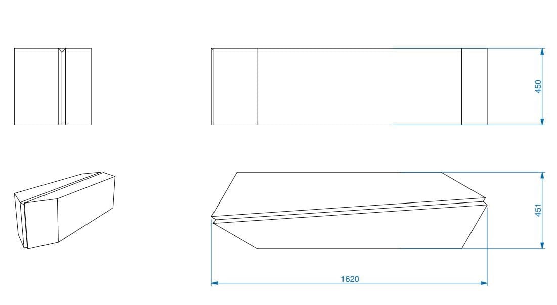 Модульная скамья из пены QM без спинки Quinze & Milan LEAF ARCH-00120653 - Вид №6