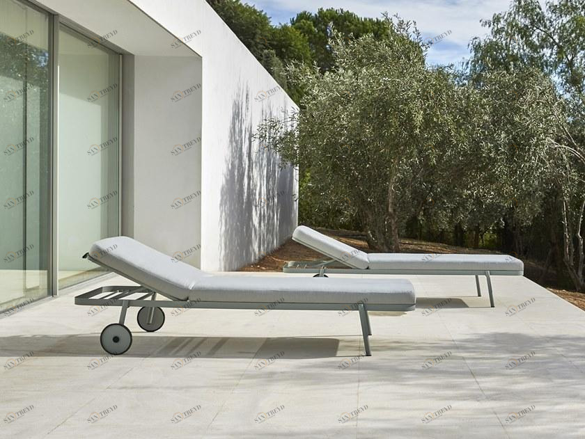 MUSOLA Садовый шезлонг штабелируемый на колесиках Nao sun-id-1380407