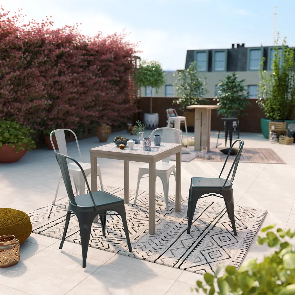 Стул садовый Soho 440x840x534 мм, металл, цвет антрацит Santreyd STLM-2052301 - Вид №7