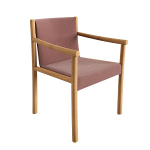 Тканевое кресло с подлокотниками