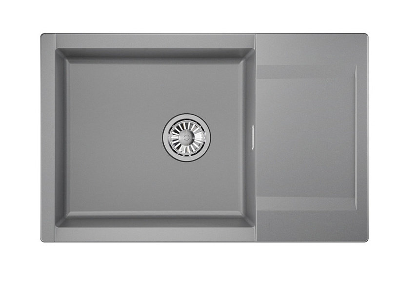 ES-7807, АЛЮМИНИУМ, кухонная мойка, кварц, ESTETICA GRANULA 7807-ST260 - Вид №2