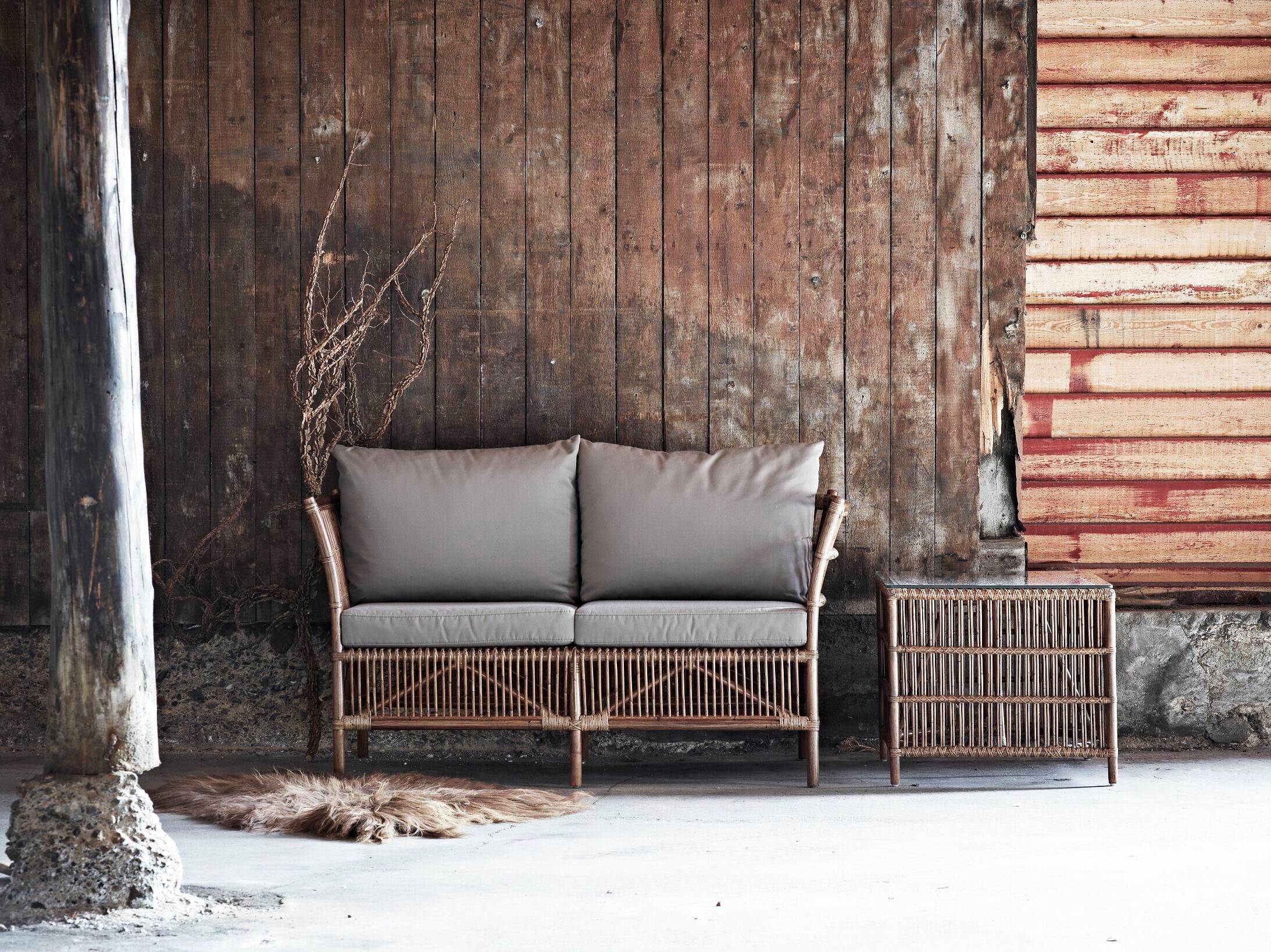 2-местный диван из ротанга Sika Design Originals ARCH-00145860