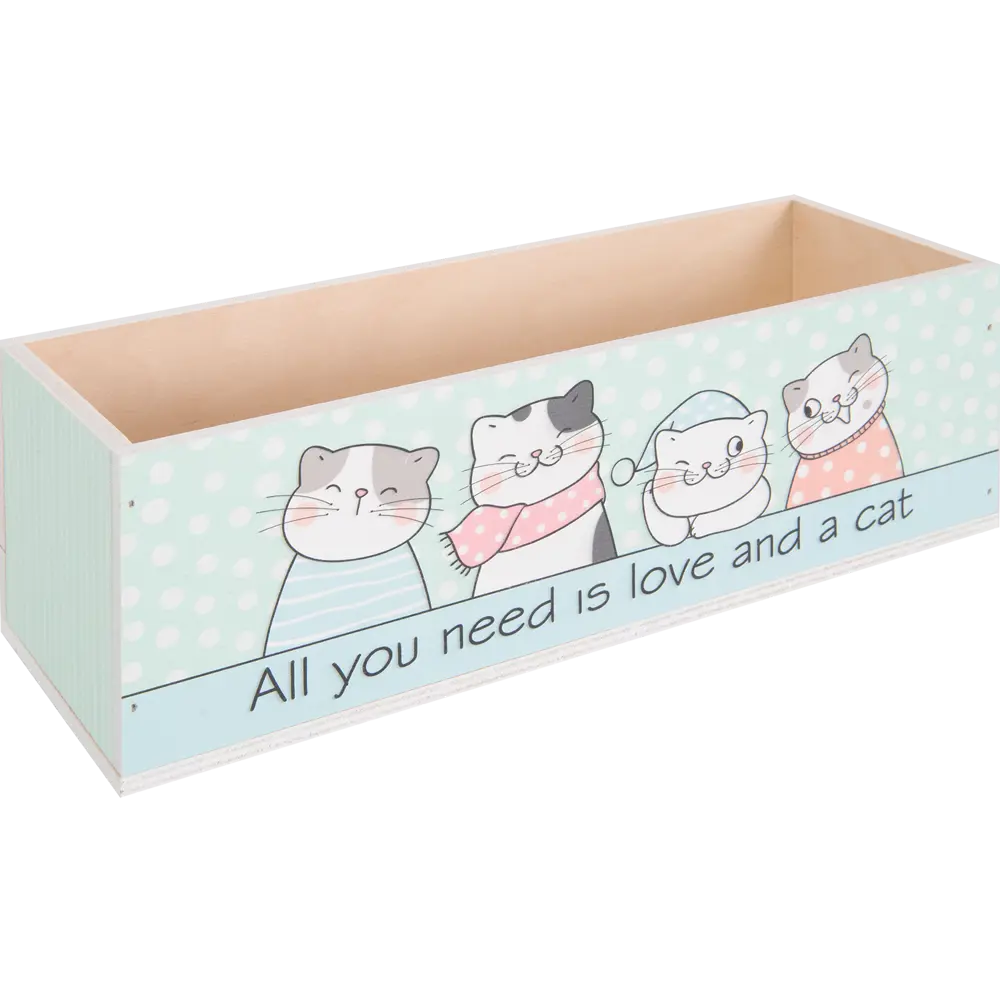 Ящик М1 Котики деревянный Santreyd STLM-2054781