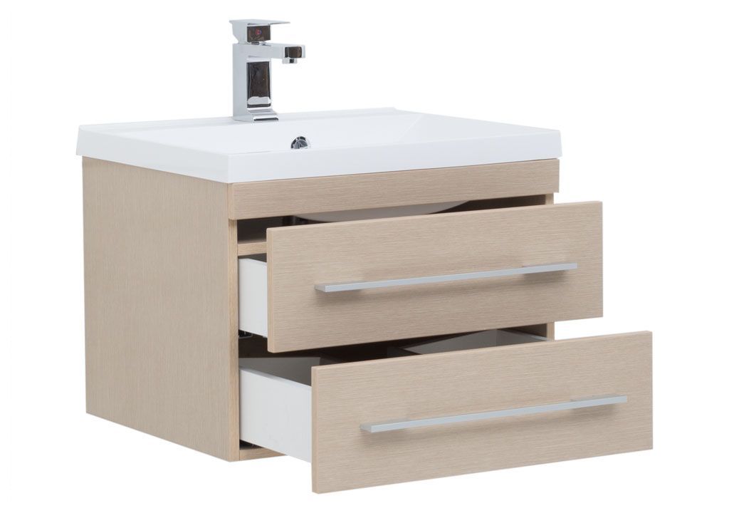 Тумба с раковиной Aquanet Нота NEW 58 светлый дуб 0017148500204117 - Вид №1