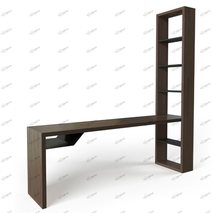 Стол рабочий с полками EcoComb, ясень в тонировке BraginDesign BR0306ЯТЧ