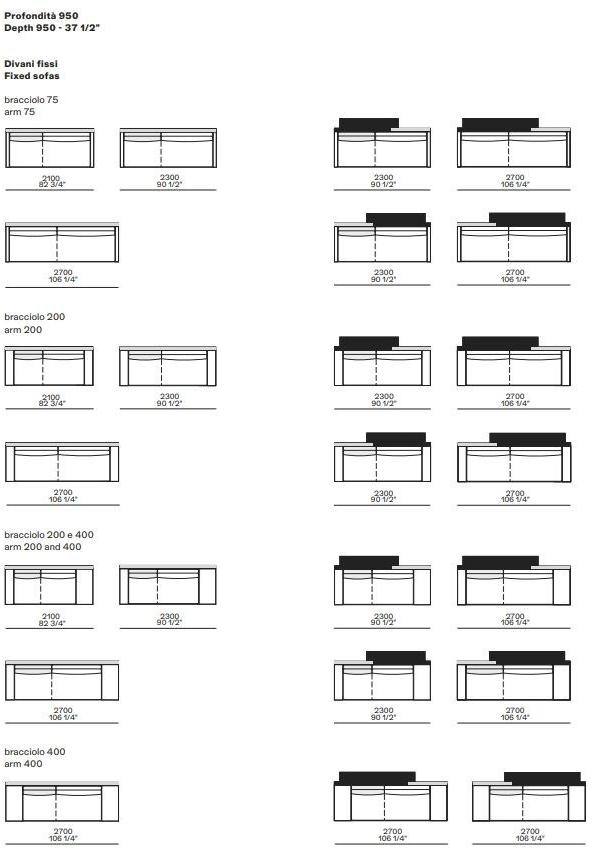 Poliform Мягкий диван из ткани Mondrian sun-id-1478450 - Вид №5