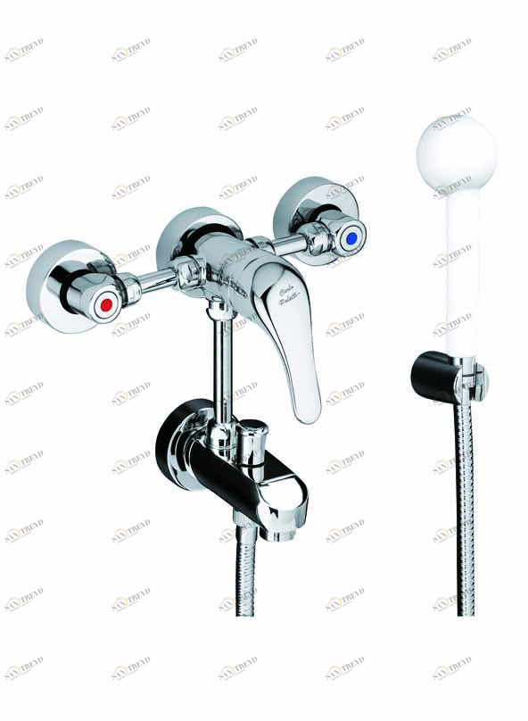 Carlo Poletti S11000B Смеситель термостатический для внешнего душа с трубкой 