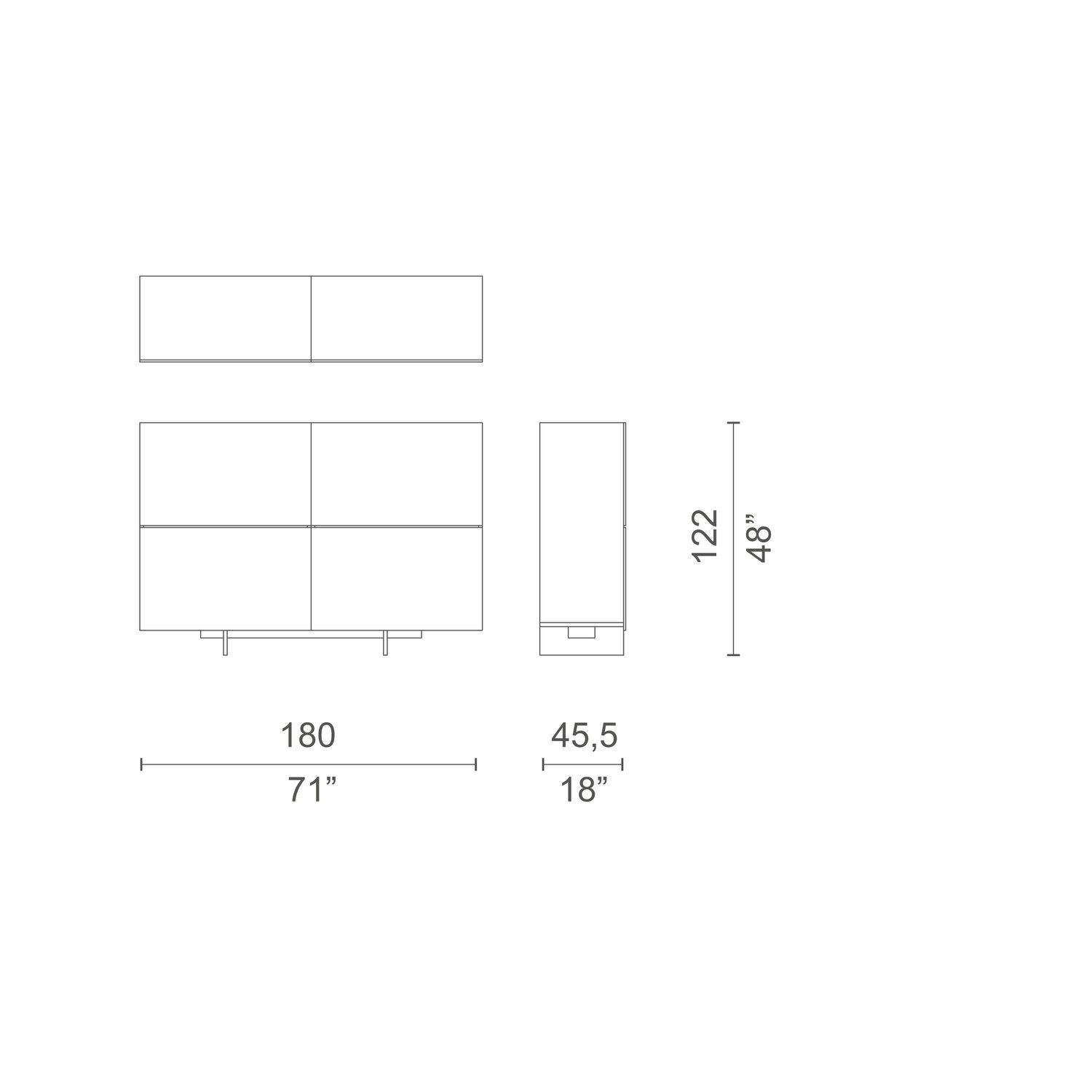 Деревянный шкаф с распашными дверцами CAPPELLINI UNI ARCH-00074900 - Вид №2