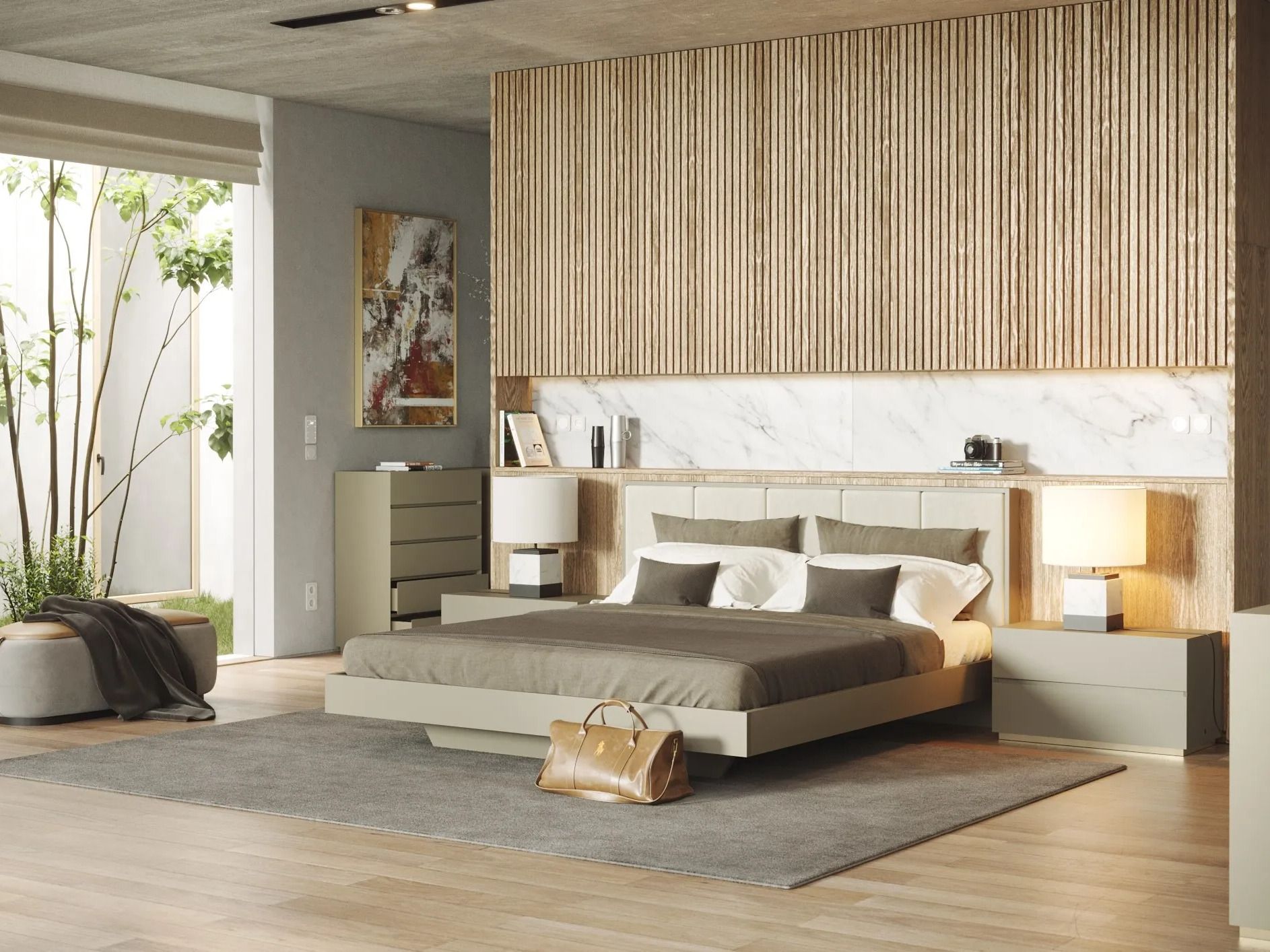 Мраморная настольная лампа Laskasas ARCH-00036765 - Вид №5