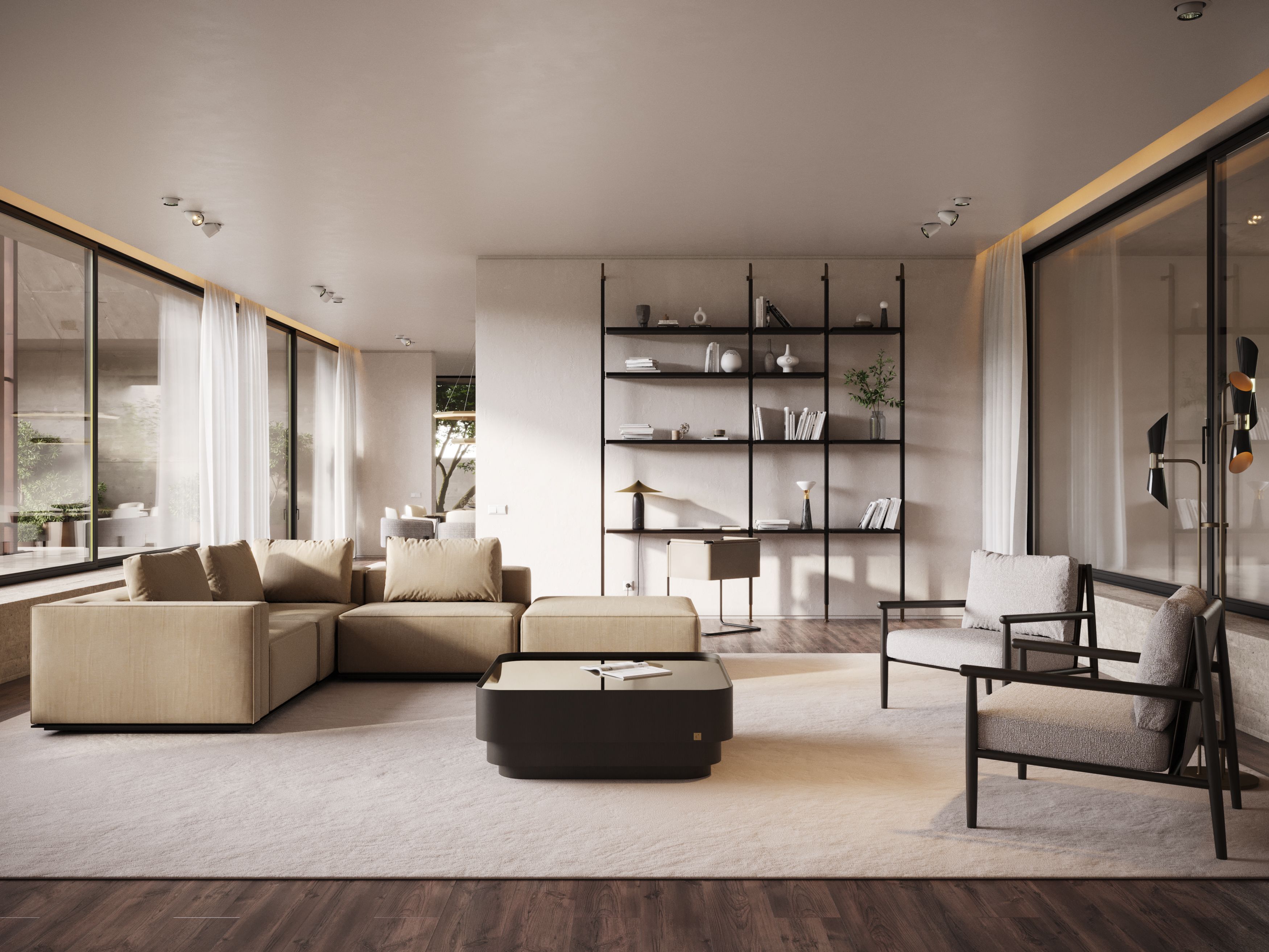 Угловой диван из ткани Stylish Club Landform ARCH-00120997 - Вид №7