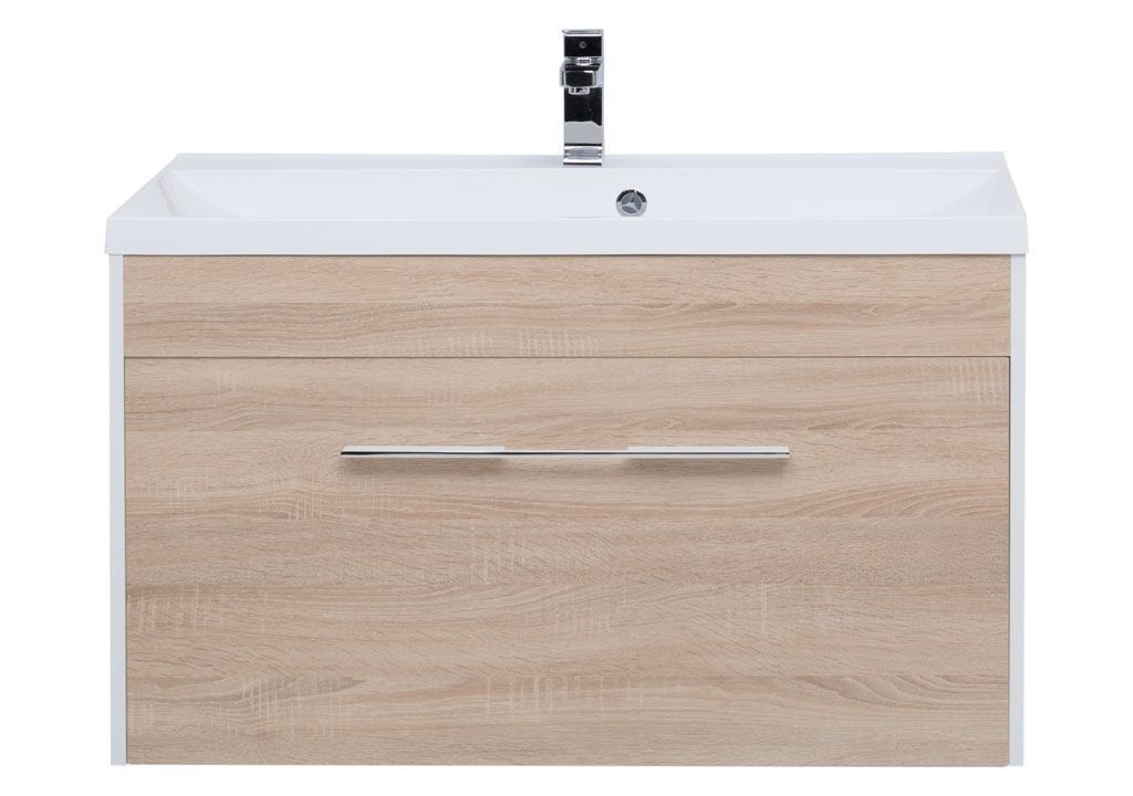 Тумба с раковиной Aquanet Августа 100 дуб сонома 0021002100204096 - Вид №2