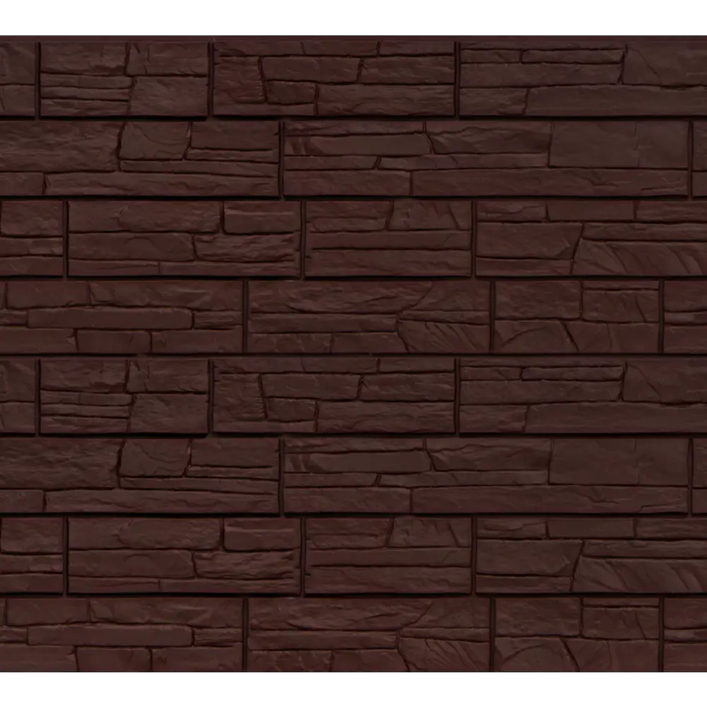 Фасадная панель Grand Line 418x1110 мм сланец коричневый 0.39 м² STLM-2181217 - Вид №1