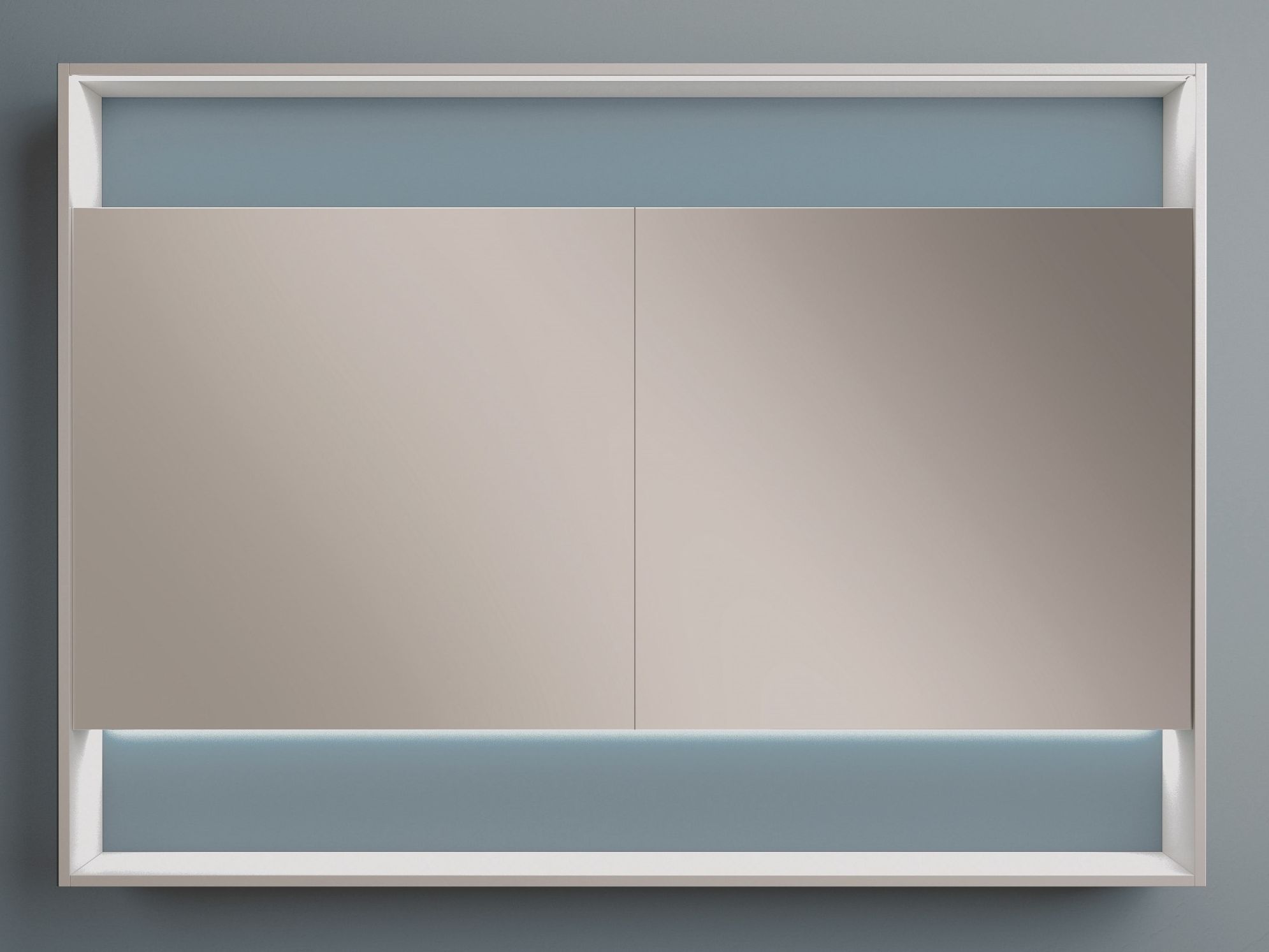 Прямоугольное зеркало с настенным контейнером Mobilcrab Fount ARCH-00004037 - Вид №1