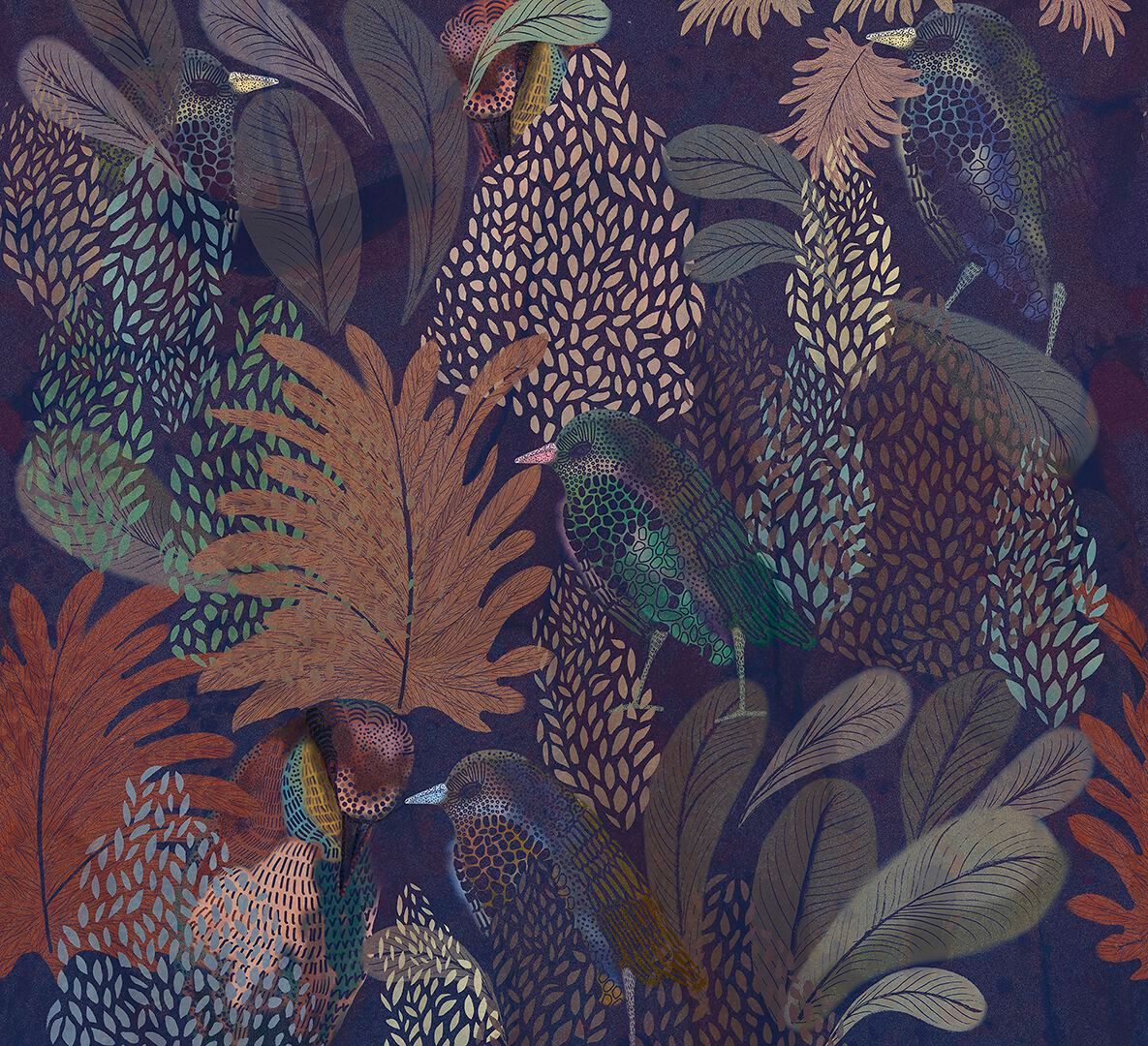 Водонепроницаемые обои Wall&decò LOVE BIRDS ARCH-00045494 - Вид №3