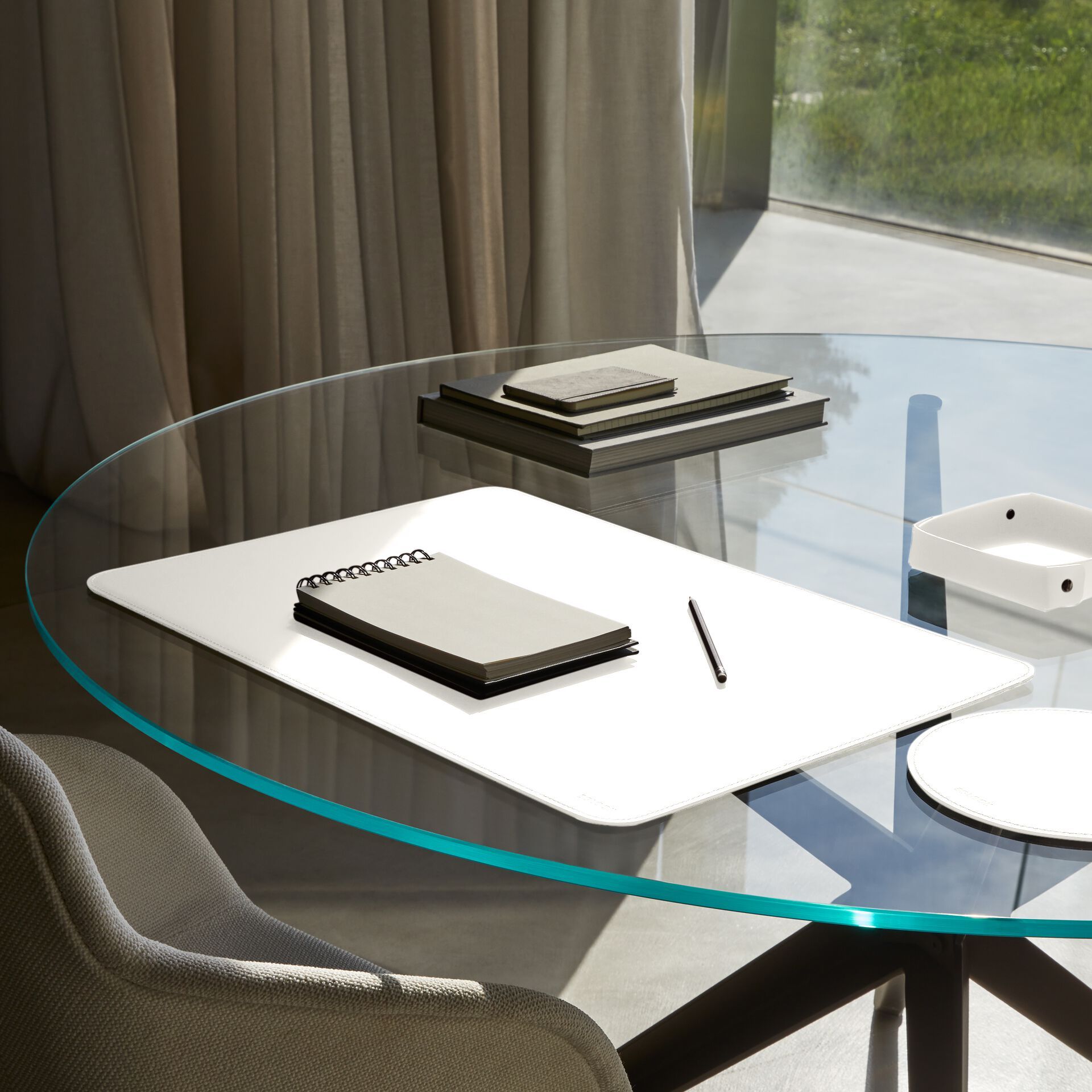 Регенерированный кожаный круглый коврик для мыши EGLOOH ATLANTE ARCH-00149473 - Вид №49