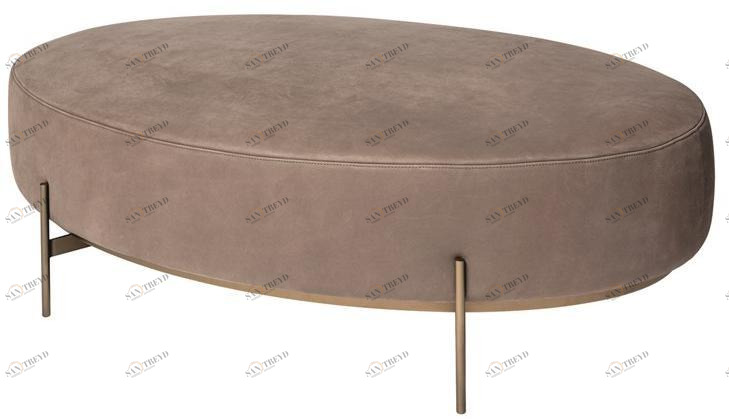 Shake Пуф овальный кожаный, обитый Soho sun-id-1494336