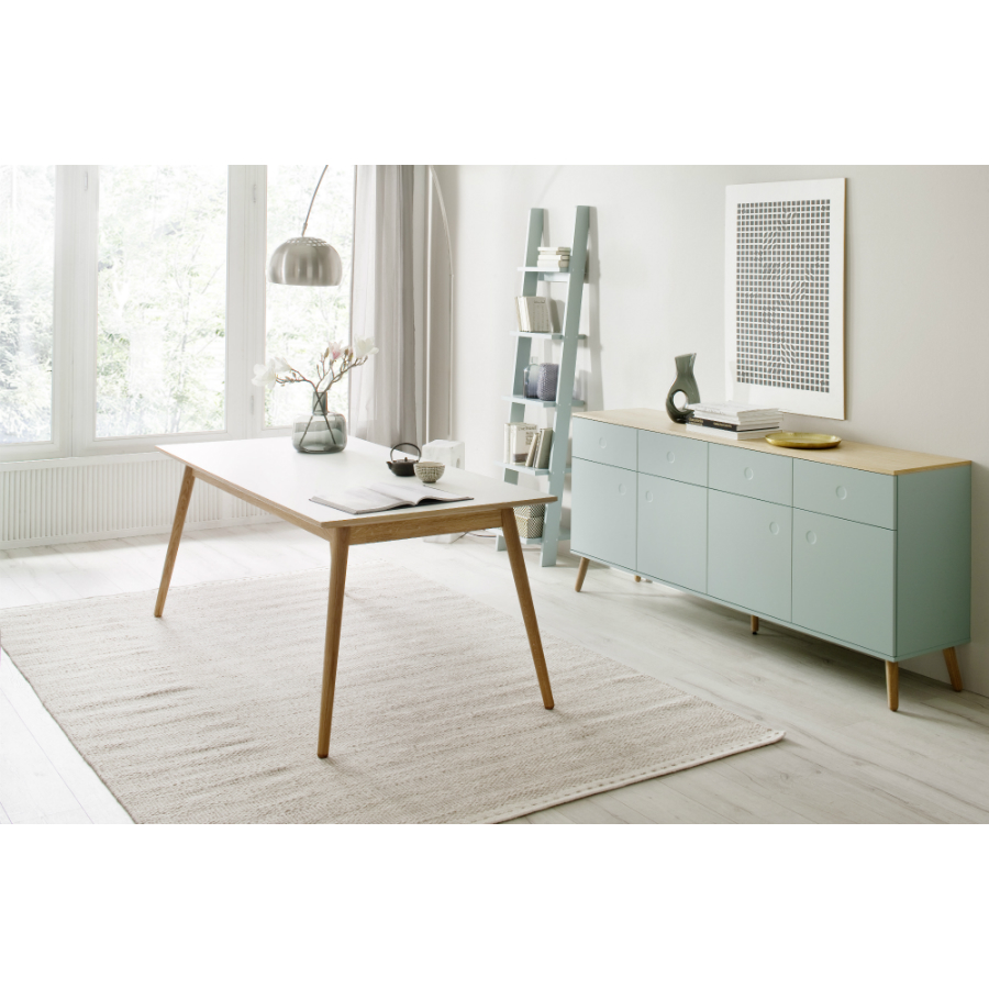 Сервант Tenzo Dot, 86х192х43 см, дуб, зеленый 1678676 - Вид №5