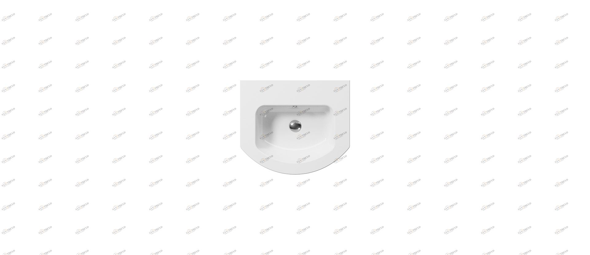 8830111 Подвесная раковина настенная овальная GSI ceramica Pura белая