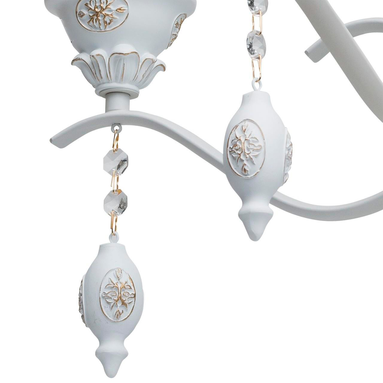 Подвесная люстра MW-Light Версаче 639011505 белая MW-LIGHT ДИЗАЙНЕРСКИЕ, ВЕРСАЧЕ 185467 Белый  - Вид №3