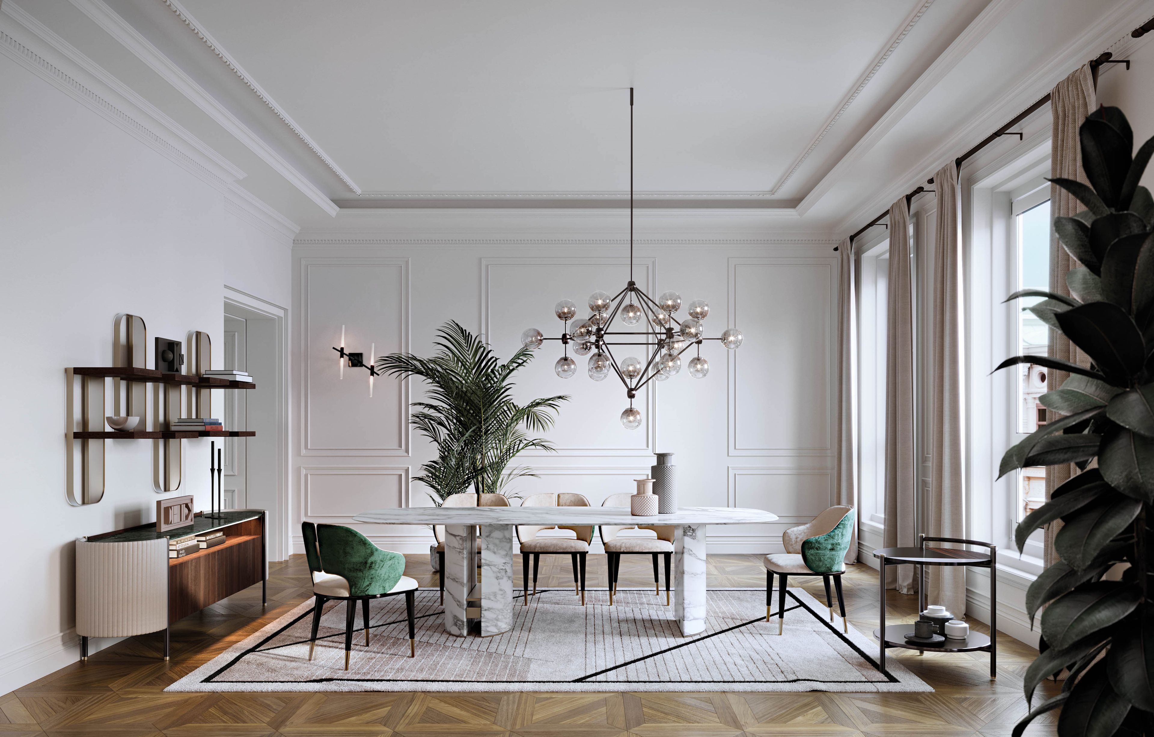 Высокий деревянный журнальный столик Capital Collection OLIVER ARCH-00046903 - Вид №2