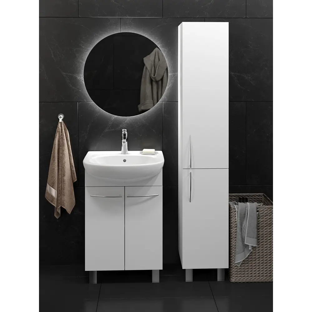 Тумба в ванную Краков 68x60x30 см ЛДСП цвет белый Santreyd STLM-2079999 - Вид №3