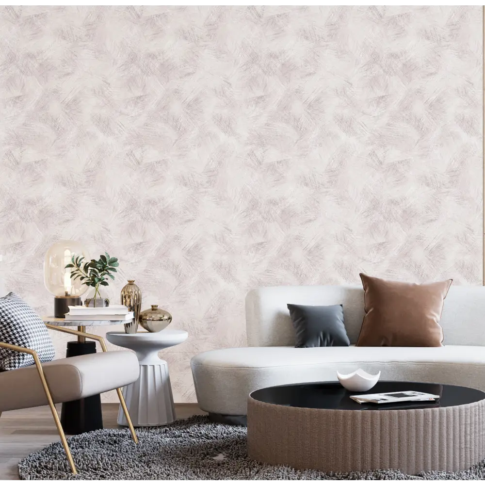 Обои флизелиновые Wallberry Шелл коричневые 1.06 м 5944 89848342 STLM-2069643 - Вид №3