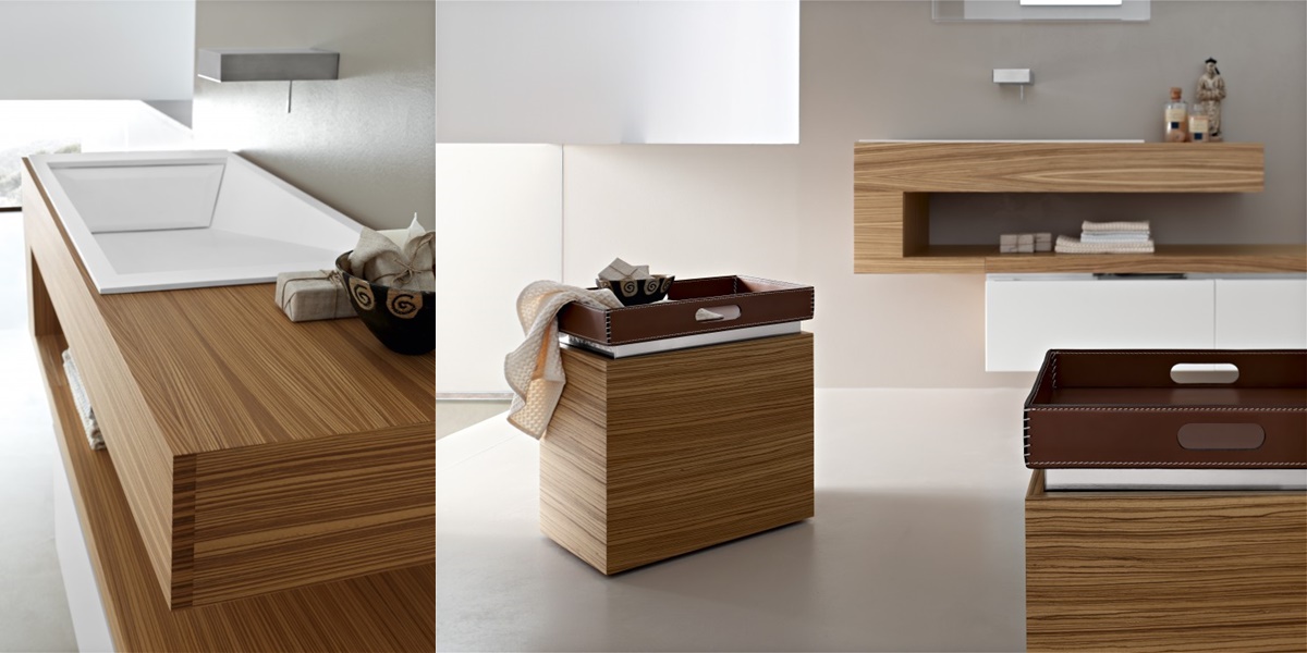 Toscoquattro Комплект мебели для ванной 01 NEW LOOK светлое дерево 11A33ZS08P3SA - Вид №2