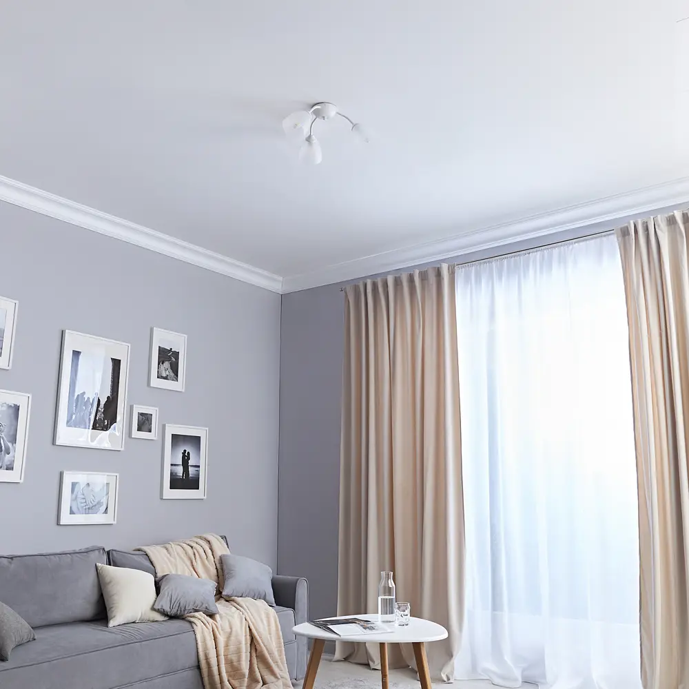 Люстра потолочная Vitaluce Найс 3 лампы 9м² Е14 цвет белый матовый STLM-2043566 - Вид №9