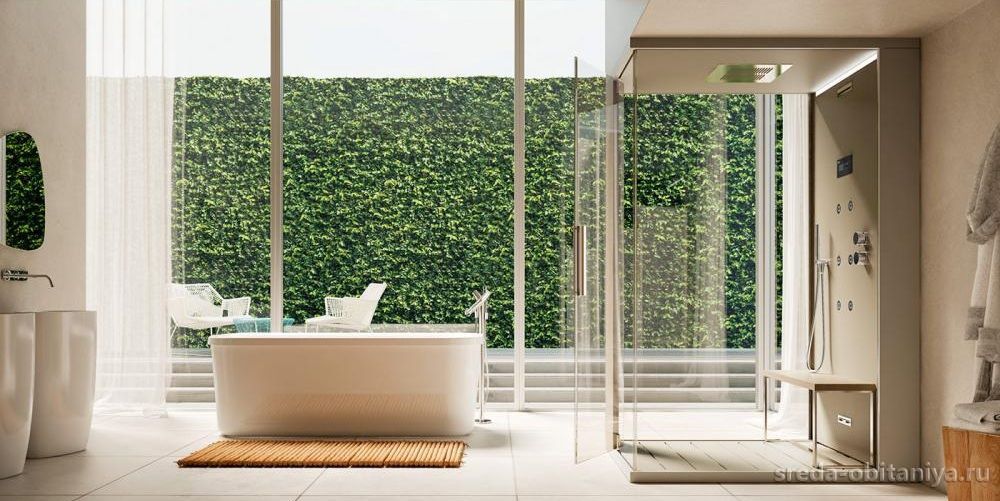 Душевая кабина pasodoble 100 c паром Glass1989 RR00AB1 - Вид №1