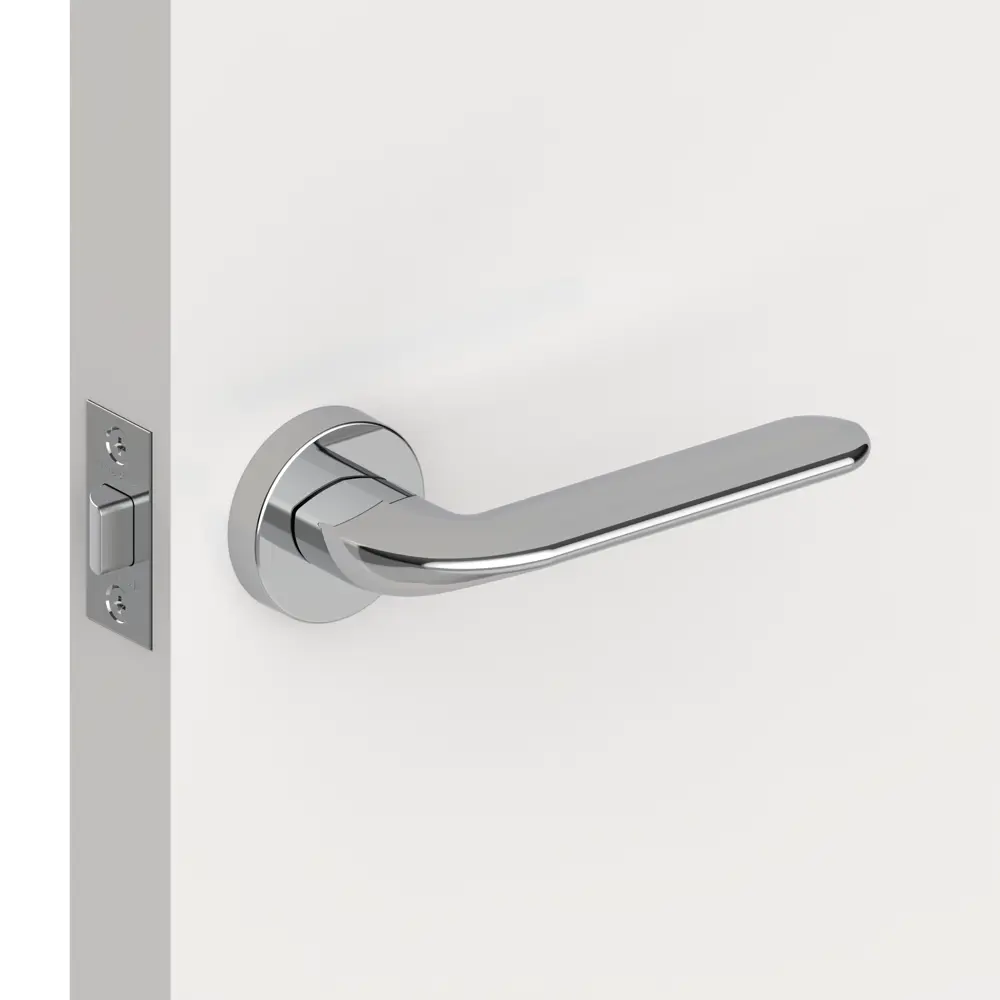 Ручка дверная Armadillo Excalibur URB4 без запирания ЦАМ гальваническое покрытие цвет хром STLM-2017443 - Вид №4