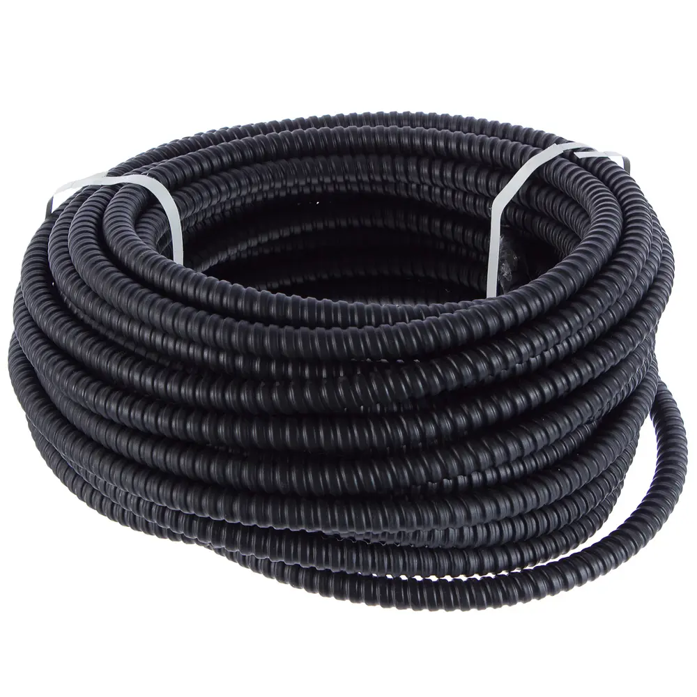 Металлорукав IEK РЗ-ЦП D12 мм 20 м в ПВХ изоляции цвет черный STLM-2074693