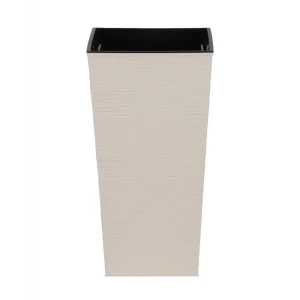 Кашпо Милен 47×24×24 см 20 л пластик бежевый 89439695