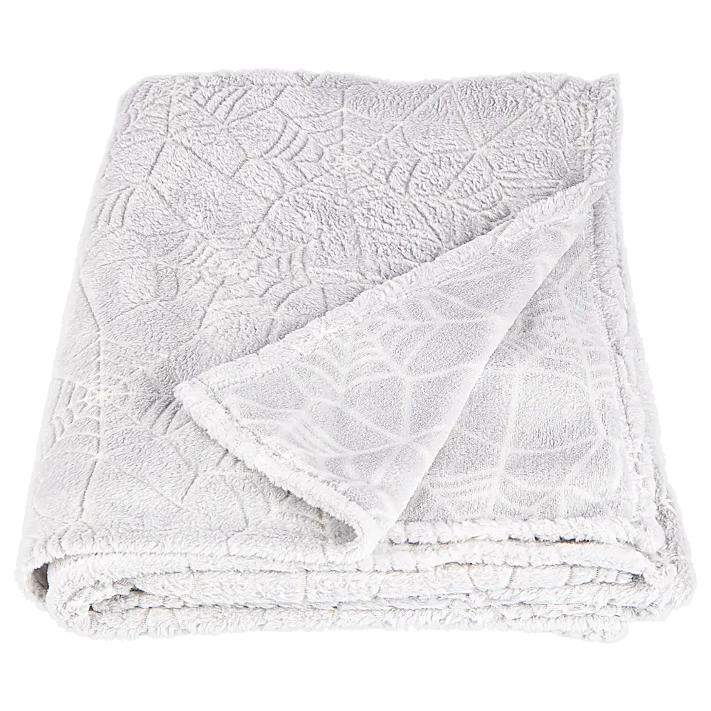 Плед светящийся Web 140x200 см фланель цвет светло-серый Ardenza STLM-2148910