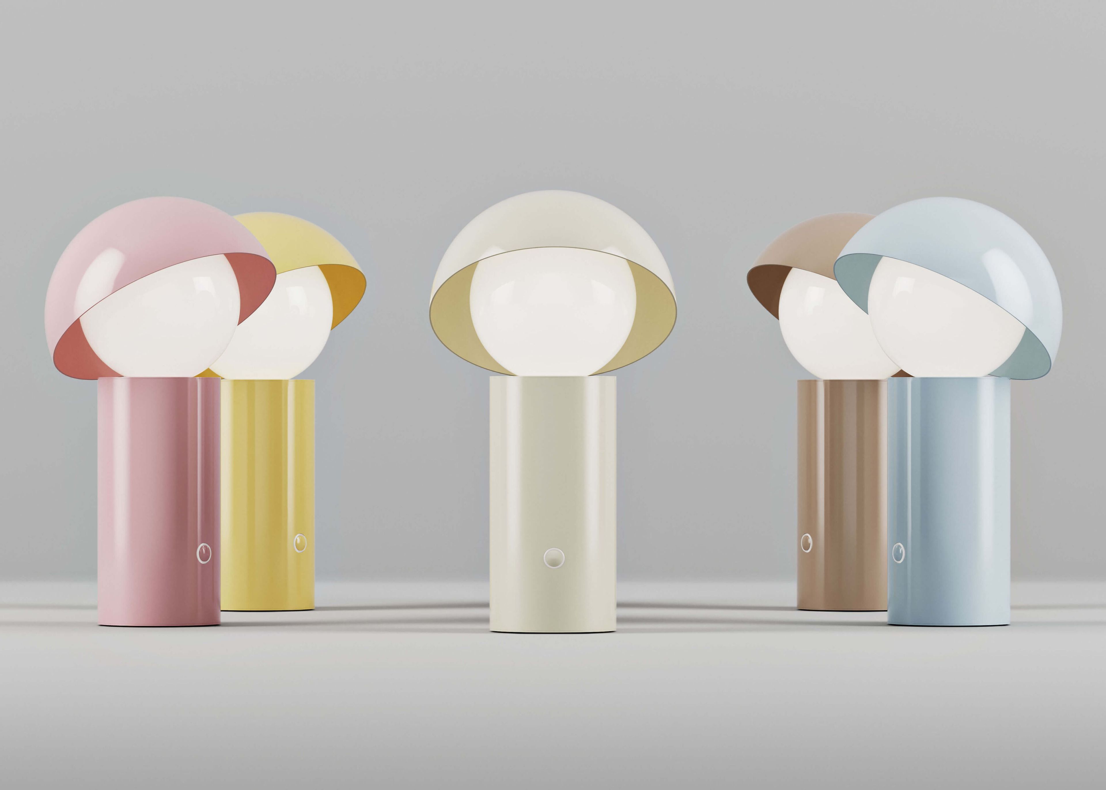 Металлическая светодиодная настольная лампа с батарейным питанием Italamp Aurora ARCH-00015448 - Вид №1