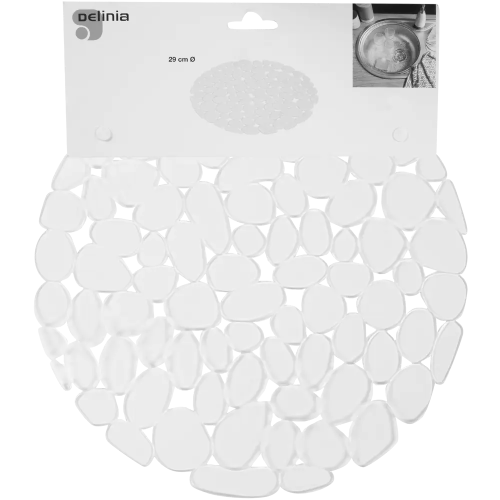 Коврик для мойки Delinia 29x29 см силикон цвет прозрачный STLM-2107783 - Вид №2