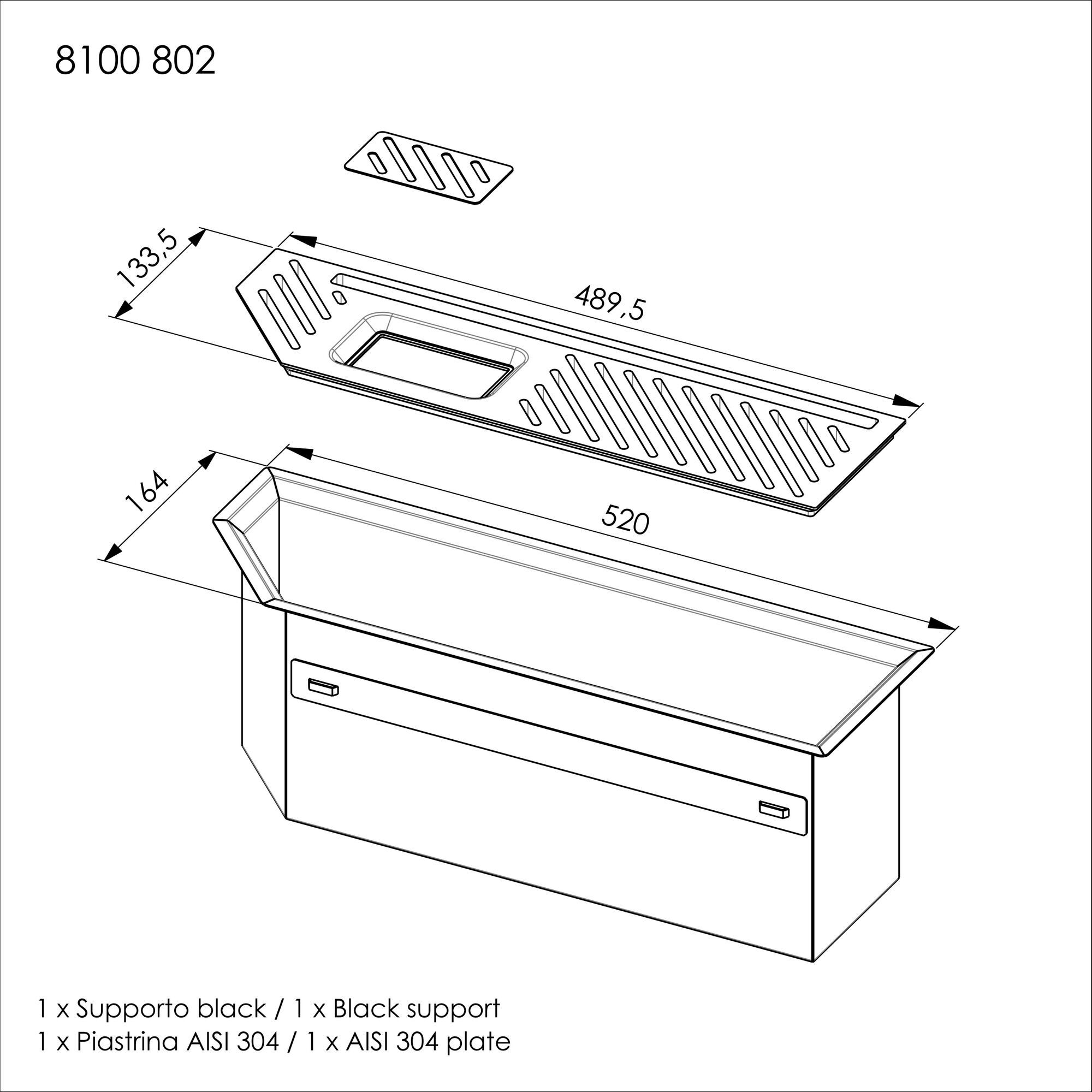 Раковина из нержавеющей стали с подходящим каналом Foster DIADE ARCH-00115732 - Вид №27