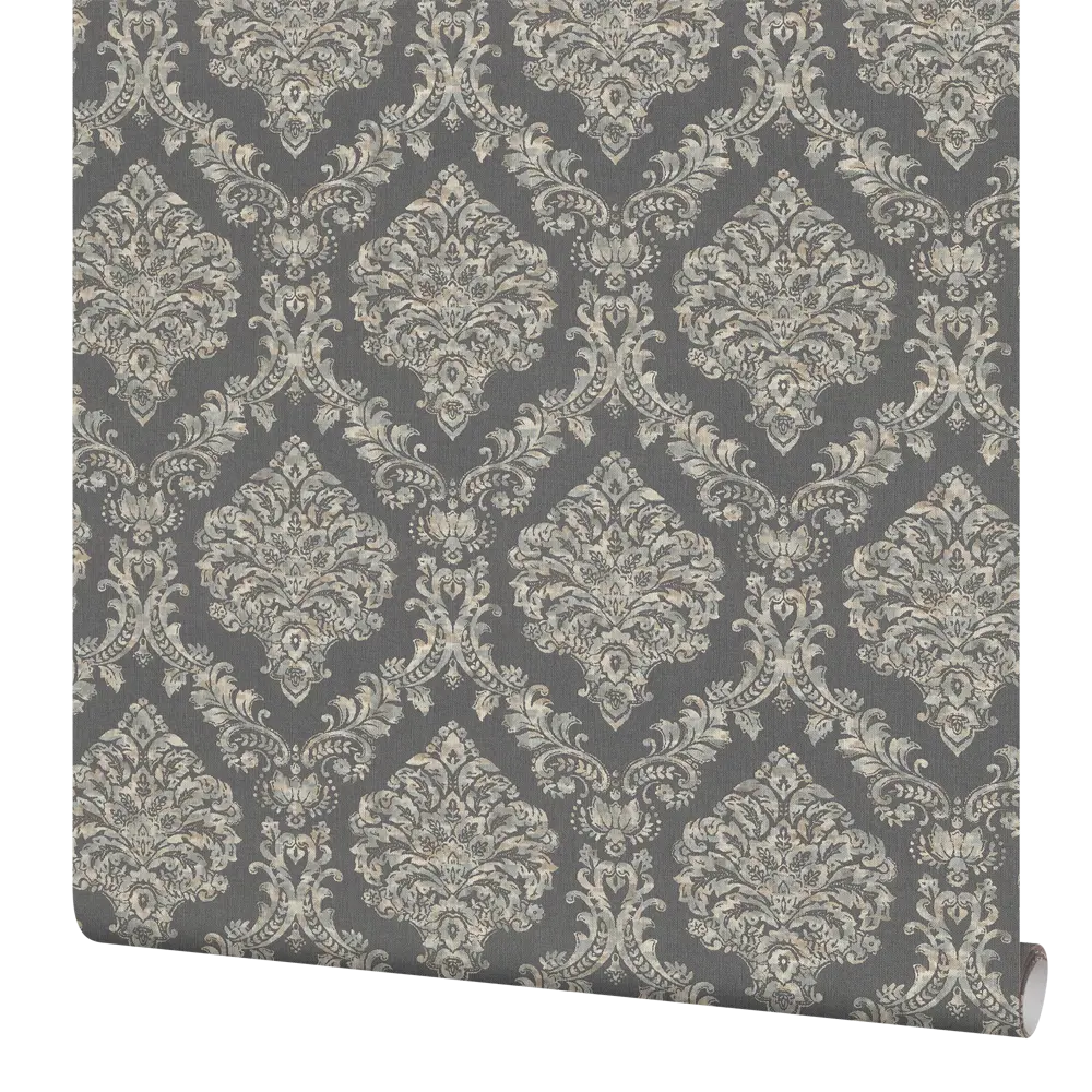Обои флизелиновые Rasch Maximum «Вензель» серые 1.06 м 916553 STLM-2196893