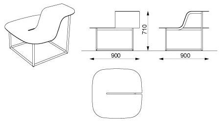 mmcité1 Сиденье для улицы из оцинкованной стали sun-id-1435153 - Вид №12