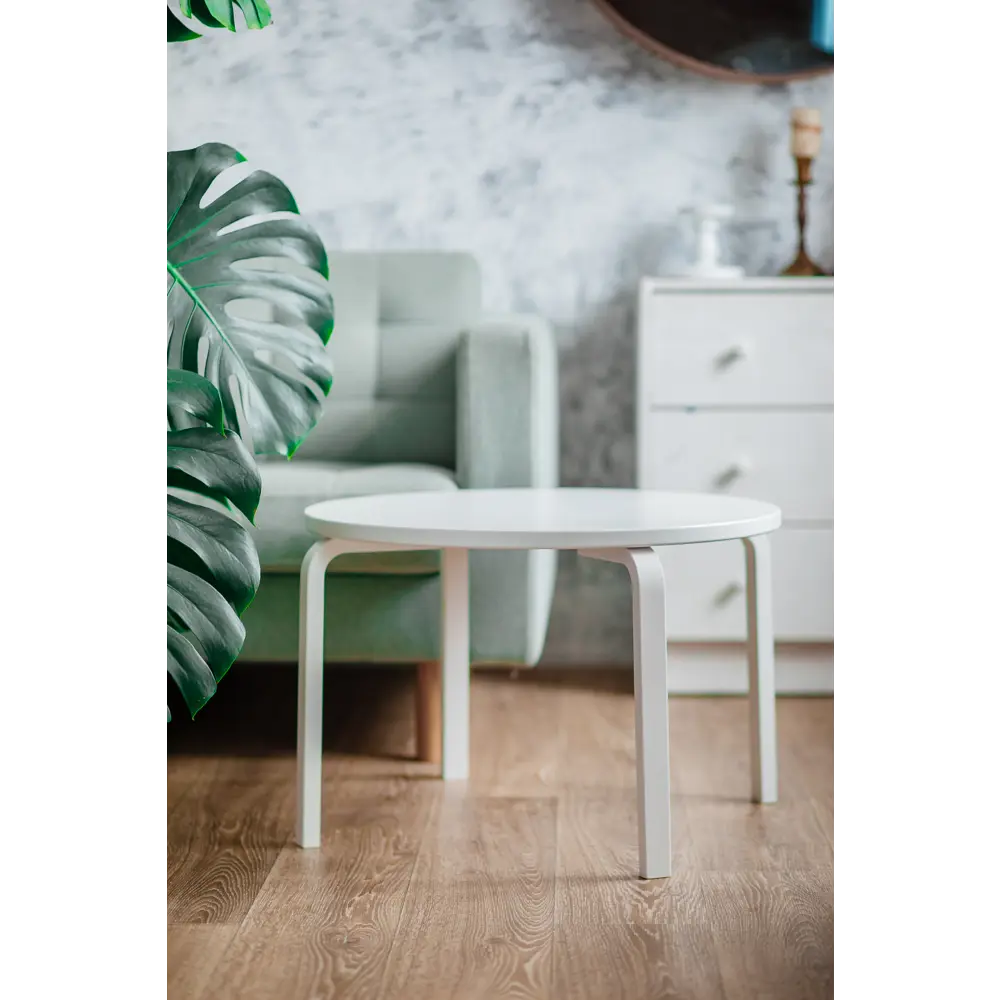 Стол детский Ромашка круг 60x40 см дерево цвет белый Santreyd STLM-2111551 - Вид №6