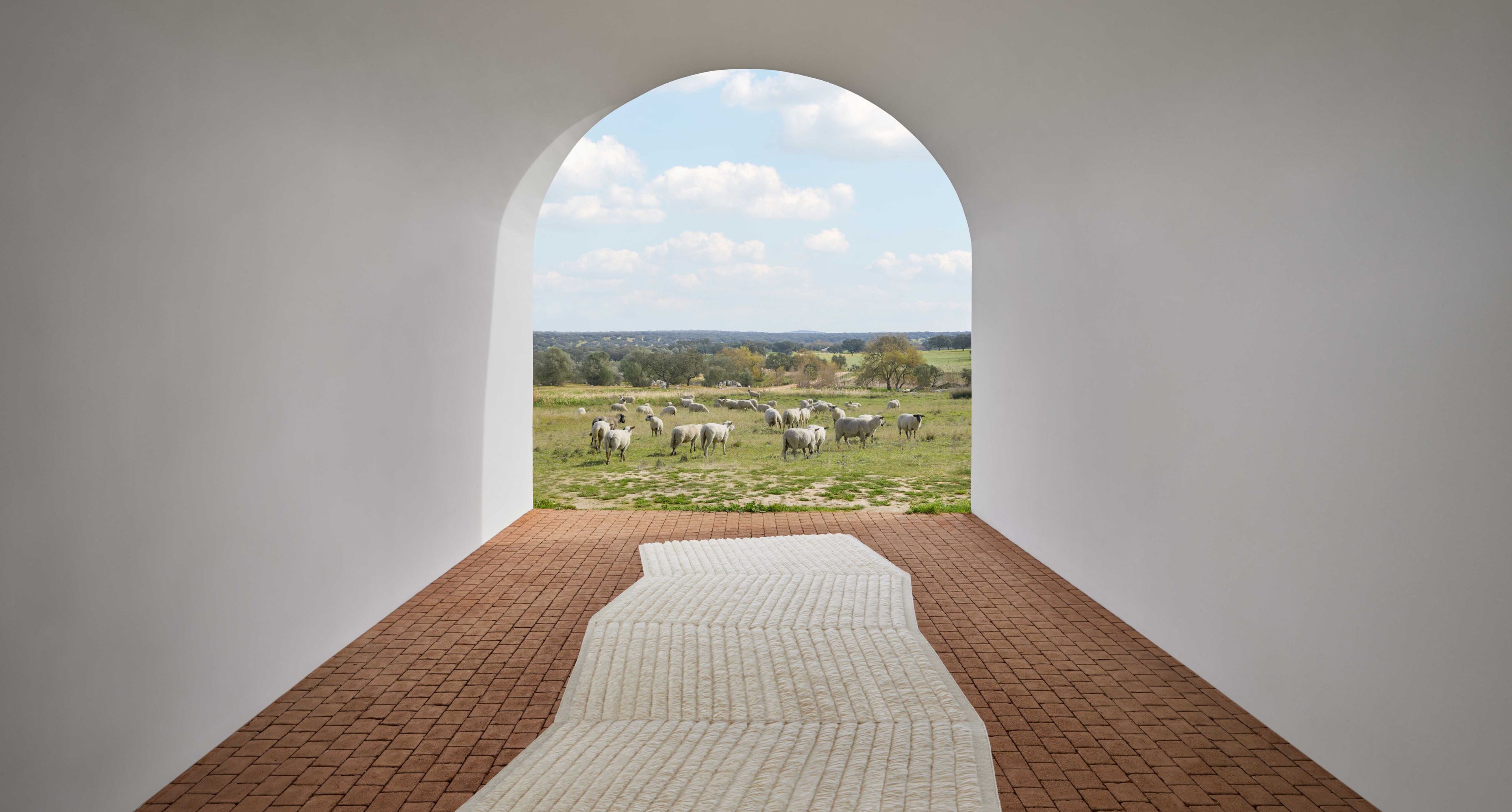 Шерстяной ковер с длинным ворсом GAN LINES ARCH-00121496 - Вид №2