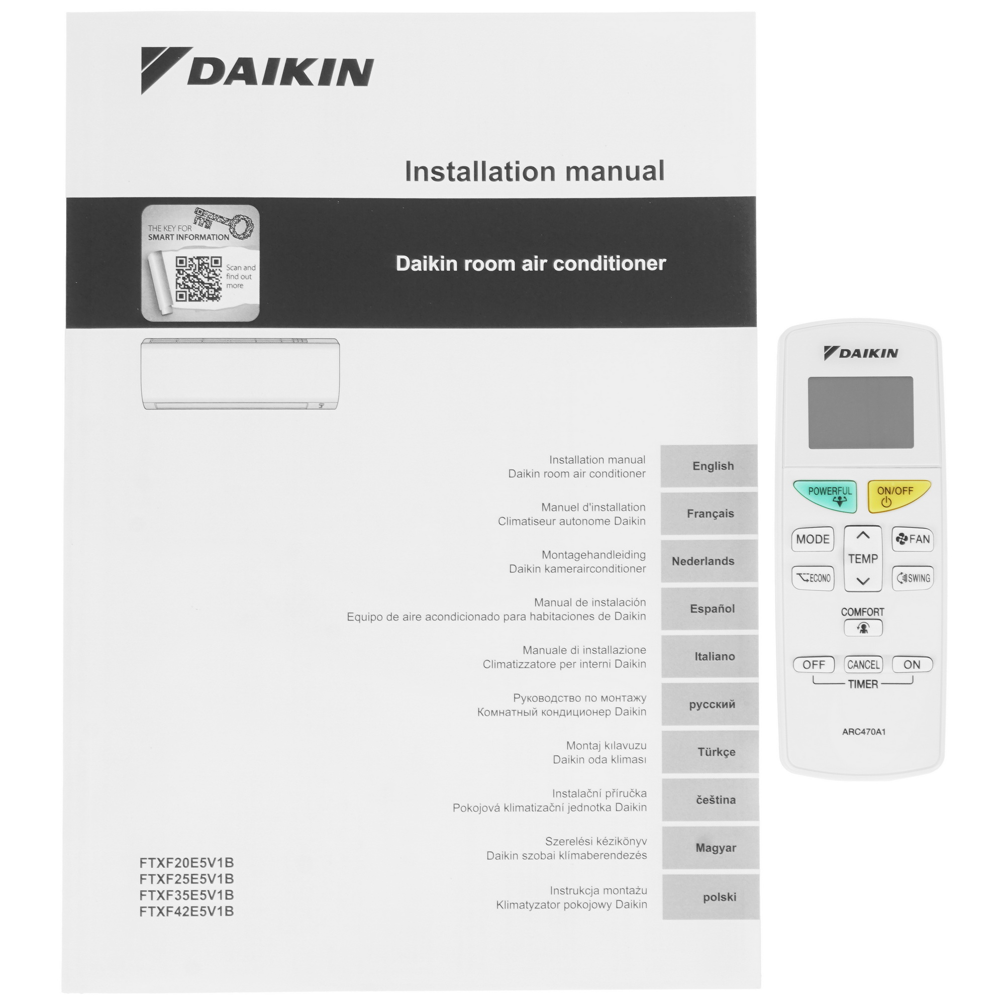 9045208 Кондиционер настенный сплит-система Daikin FTXF25D/RXF25D белый STDN-0100460 - Вид №8