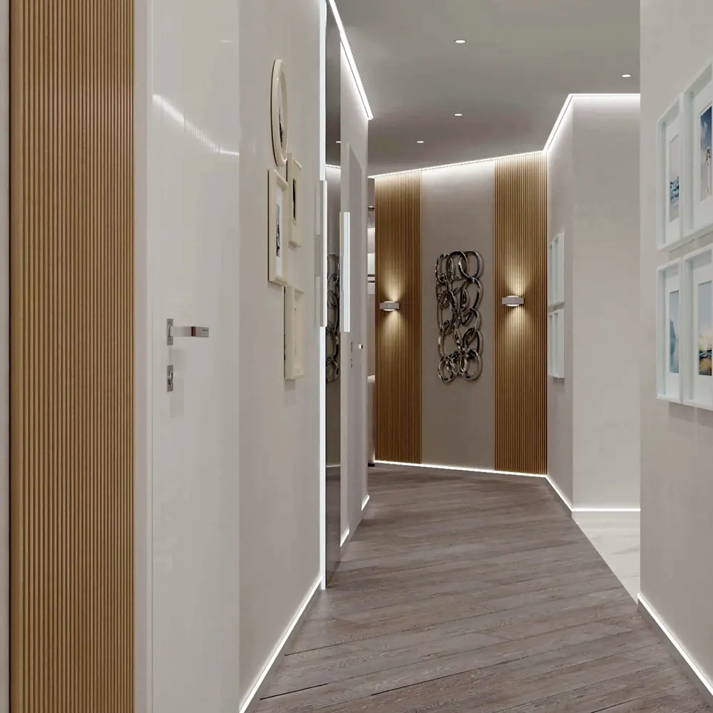 PORTIKA Декоративная рейка МДФ Лайт Сонома для стильного зонирования 85314191 STLM-1340399 - Вид №2