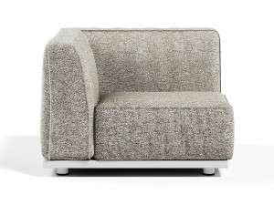 Угловое садовое кресло из ткани