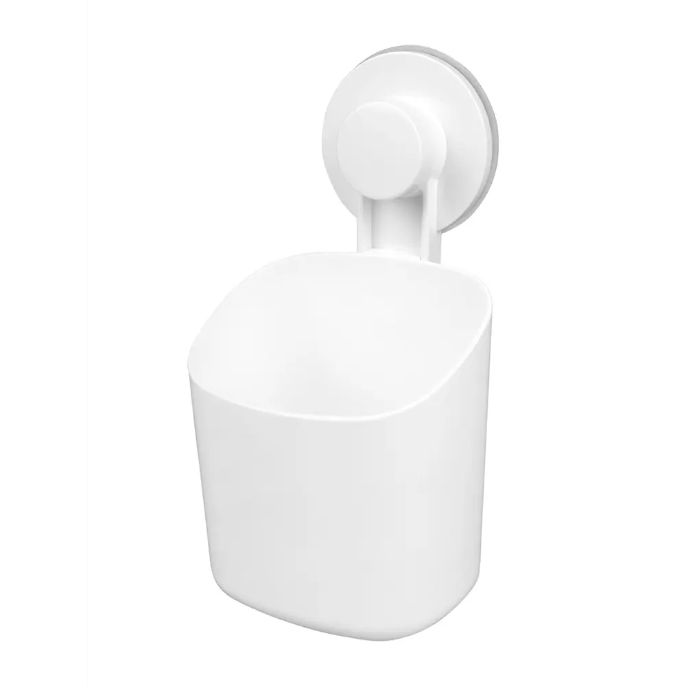 Стакан для щеток на присосках навес easy пластик белый Santreyd STLM-2109202