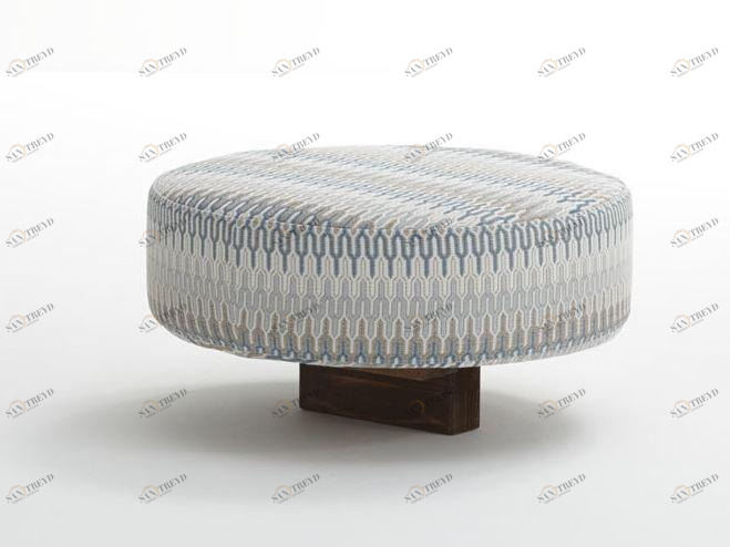 Roberti Круглый садовый пуф из ткани Key west 4245