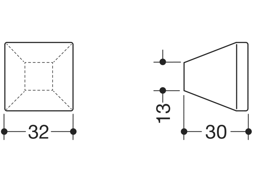 547.32B1 мебельная ручка HEWI USA Produkte  - Вид №16